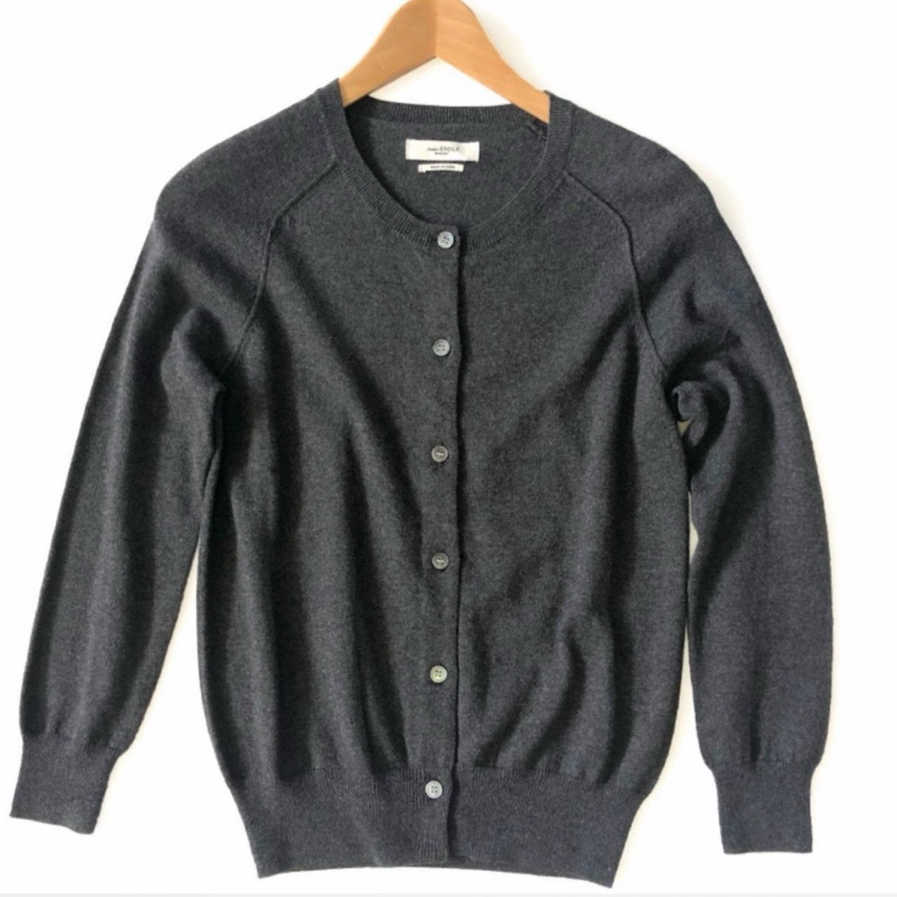 Women's Gray Cardigan Sweater